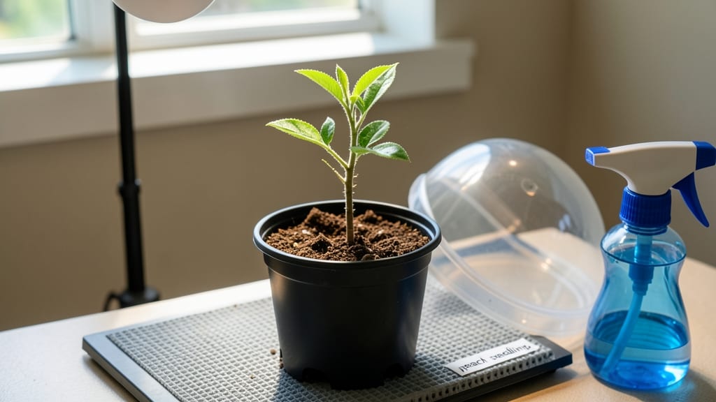 How to Grow a Peach Tree From a Seed Indoors: Year-Round Germination Without Cold Stratification