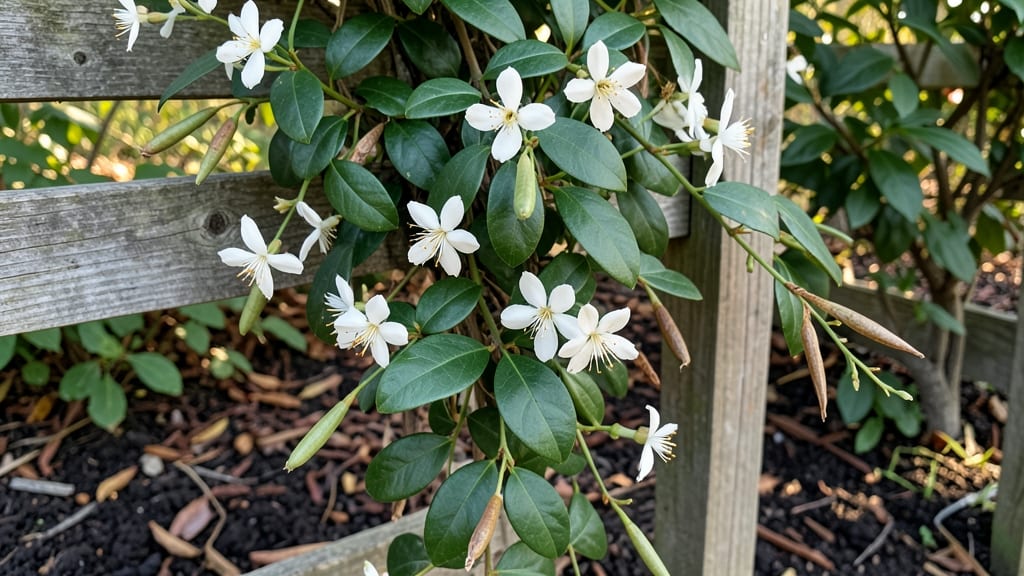 Confederate Jasmine Seed Pods: Year-Round Blooms with Twist-Free Seed Extraction