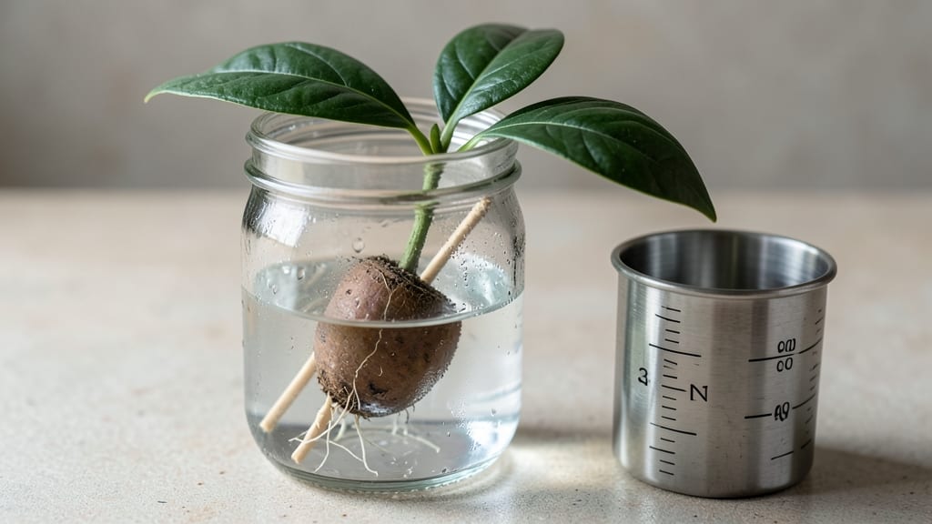 Avocado Seed in Water With Toothpicks: Twist-Free Root Growth in 6 Weeks