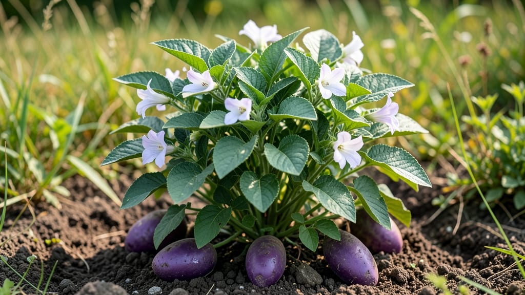 Purple Seed Potatoes: Twist-Free Harvesting for Viable Tubers Year-Round