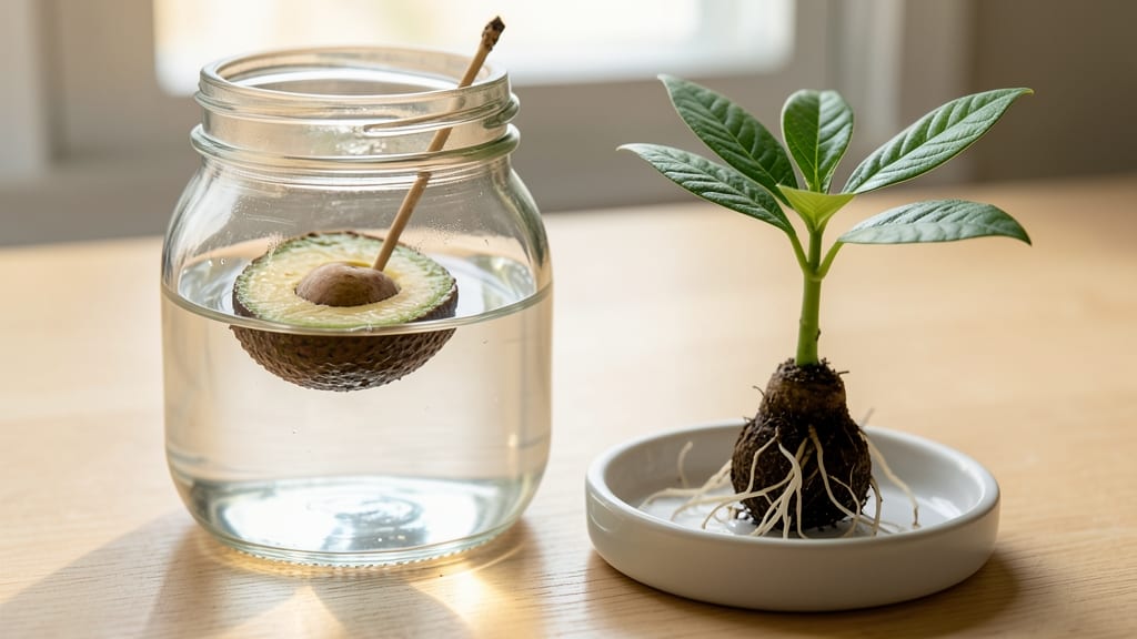 Rooting Avocado Seeds in Water: Twist-Free Method for Strong Roots in 6 Weeks